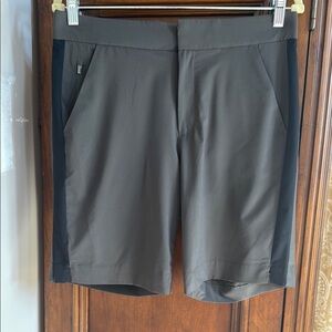 Athleta Black and Green Athletic Shorts